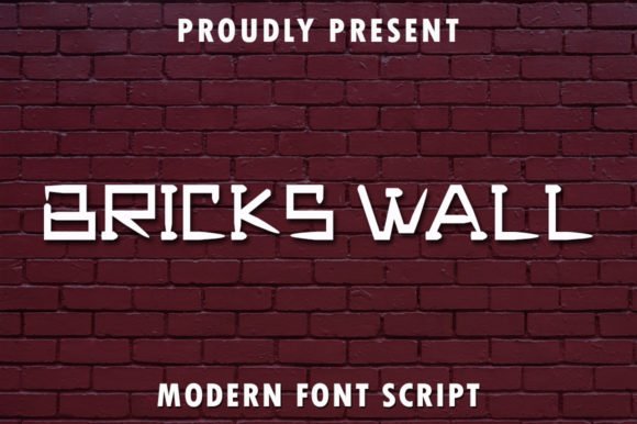 Bricks Wall Font - Featured Image