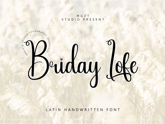 Briday Lofe Font - Featured Image