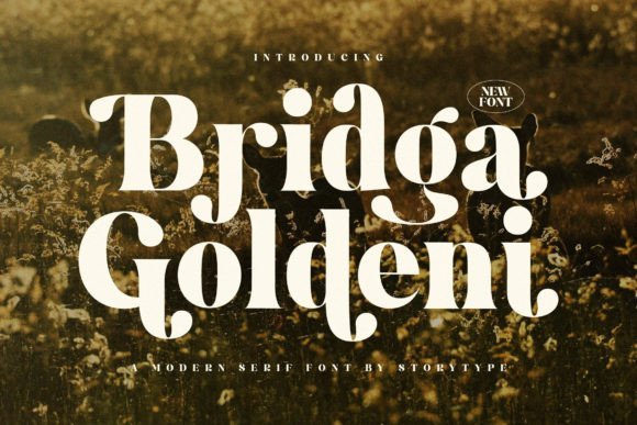Bridga Goldeni Font - Featured Image