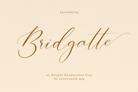 Bridgatte Font - Featured Image