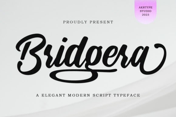 Bridgera Font - Featured Image