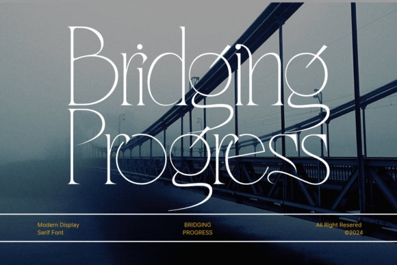 Bridging Progress Font - Featured Image