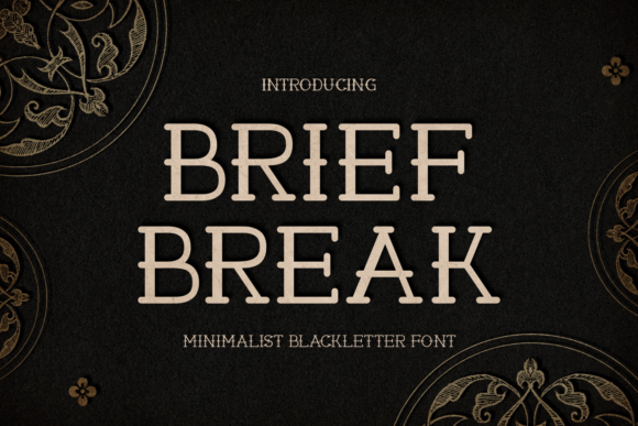 Brief Break Font - Featured Image