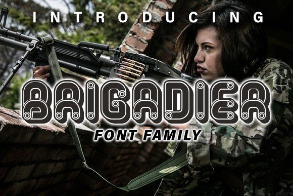 Brigadier Font - Featured Image