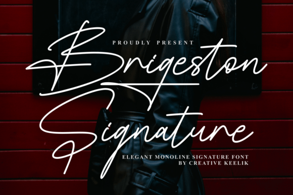 Brigeston Signature Font - Featured Image