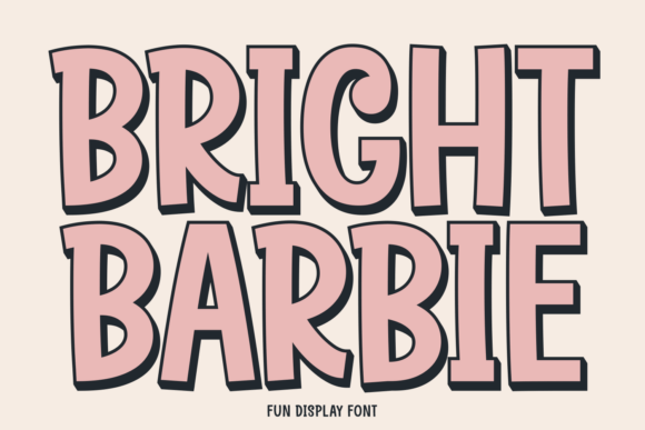 Bright Barbie Font - Featured Image