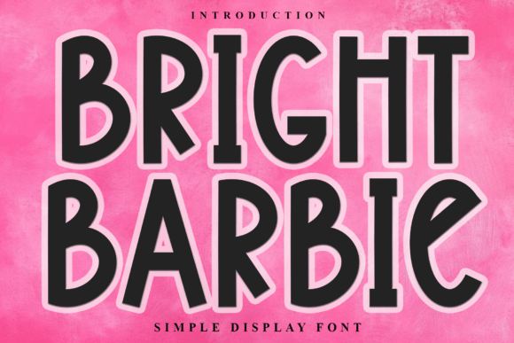 Bright Barbie Font - Featured Image