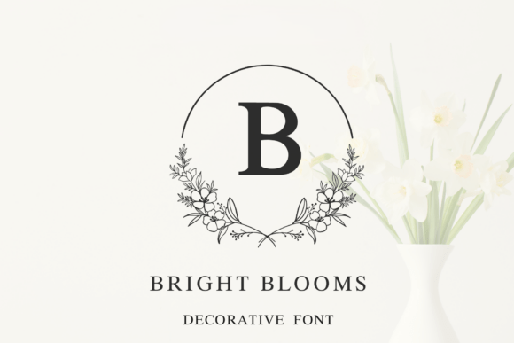 Bright Blooms Monogram Font - Featured Image