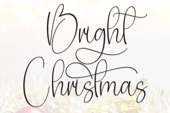 Bright Christmas Font - Featured Image