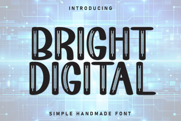 Bright Digital Font - Featured Image