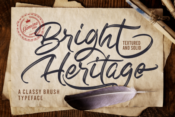 Bright Heritage Font - Featured Image
