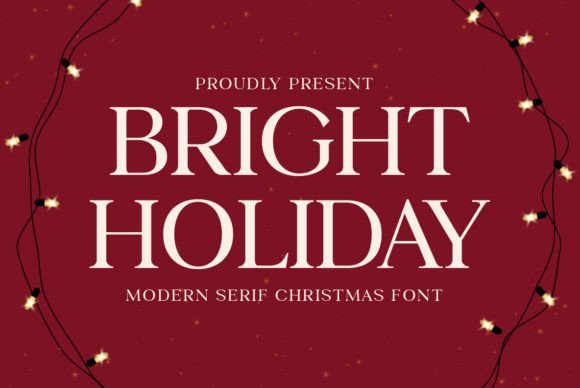 Bright Holiday Font - Featured Image