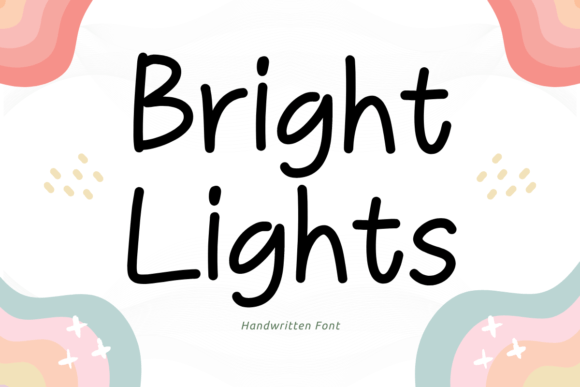 Bright Lights Font - Featured Image