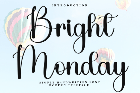 Bright Monday Font - Featured Image
