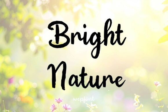 Bright Nature Font - Featured Image