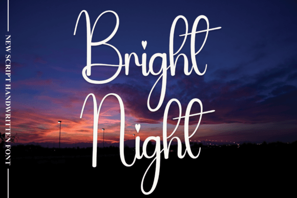 Bright Night Font - Featured Image