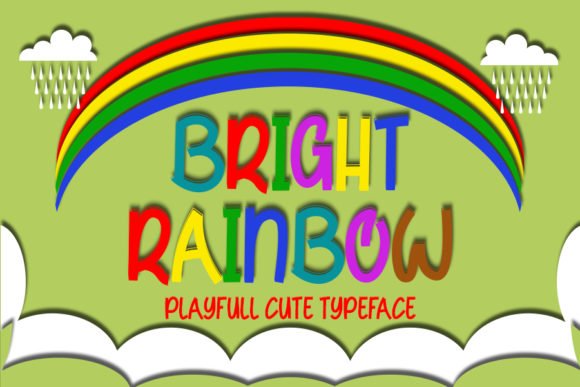 Bright Rainbow Font - Featured Image