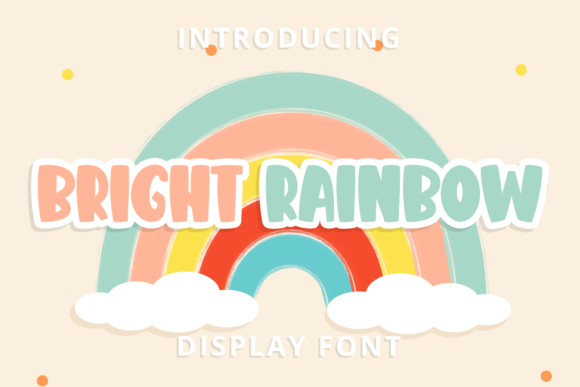 Bright Rainbow Font - Featured Image