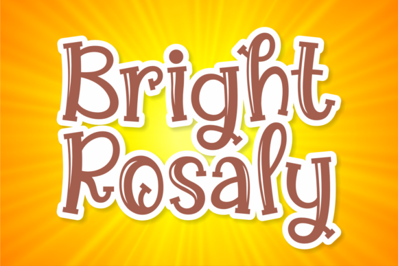 Bright Rosaly Font - Featured Image