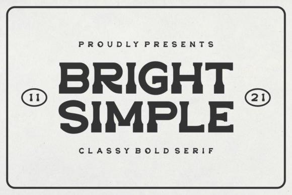 Bright Simple Font - Featured Image