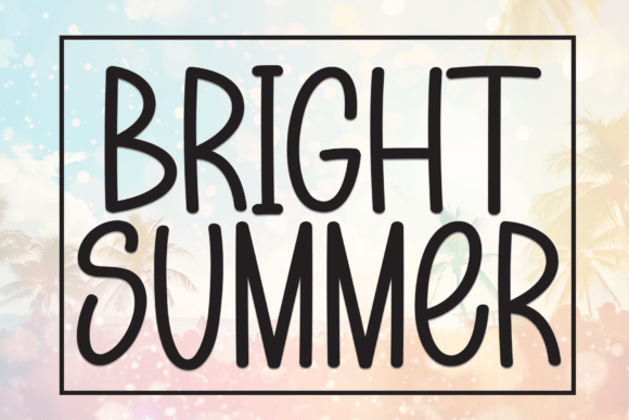 Bright Summer Font - Featured Image
