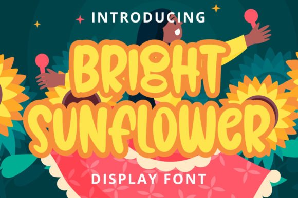 Bright Sunflower Font - Featured Image