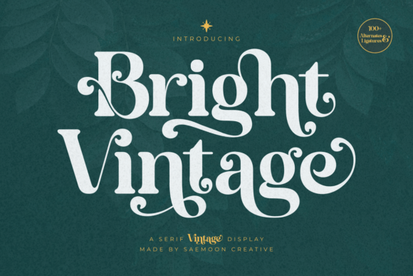Bright Vintage Font - Featured Image