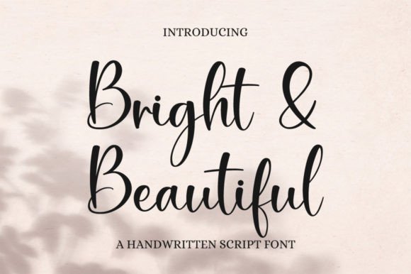 Bright & Beautiful Font - Featured Image