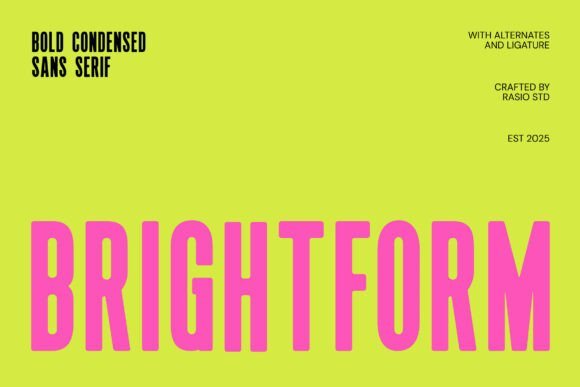 Brightform Font - Featured Image