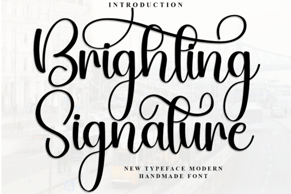 Brighting Signature Font - Featured Image