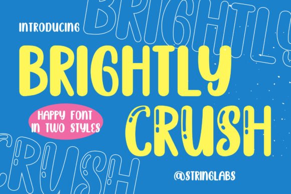 Brightly Crush Font - Featured Image