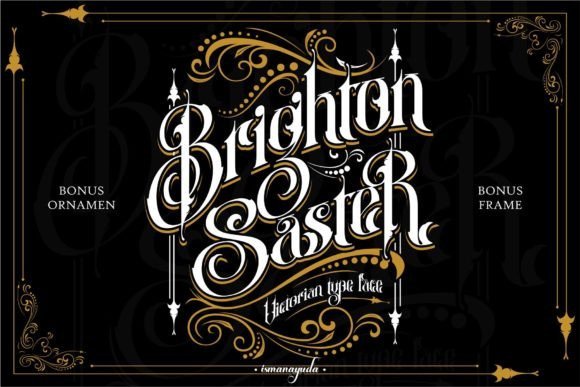 Brighton Saster Font - Featured Image