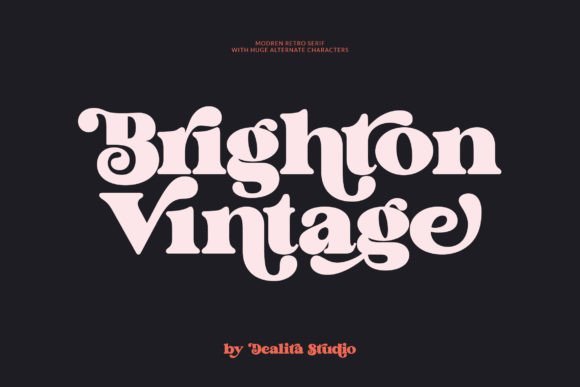 Brighton Vintage Font - Featured Image