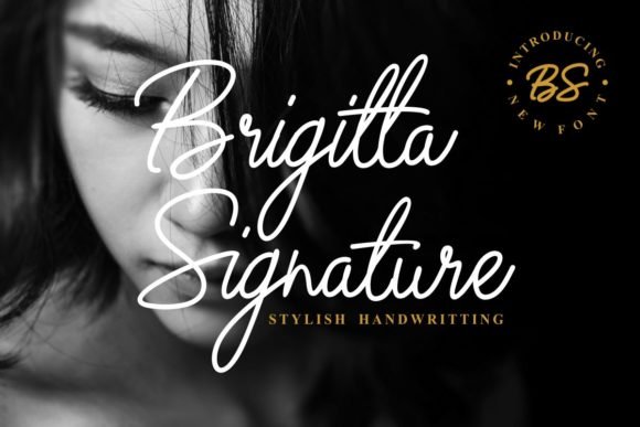 Brigitta Signature Font - Featured Image