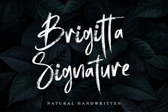 Brigitta Signature Font - Featured Image