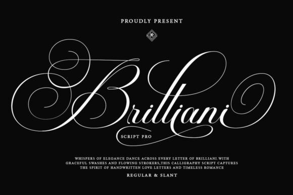 Brilliani Script Pro Font - Featured Image