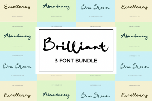 Brilliant Bundle Font - Featured Image