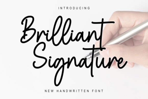 Brilliant Signature Font - Featured Image