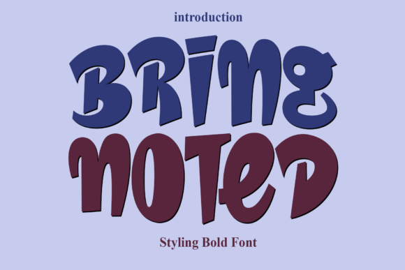 Bring Noted Font - Featured Image