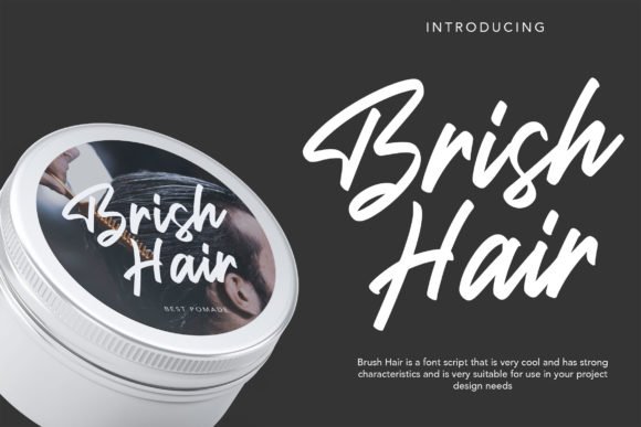 Brish Hair Font - Featured Image