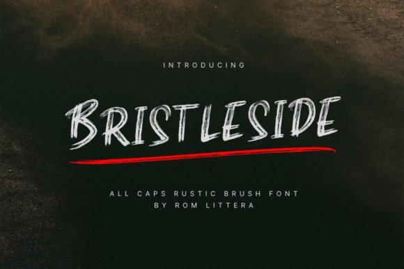 Bristleside Font - Featured Image