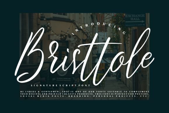 Bristtole Script Font - Featured Image