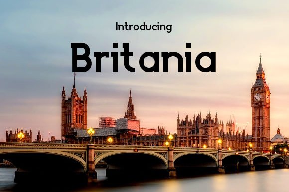 Britania Font - Featured Image