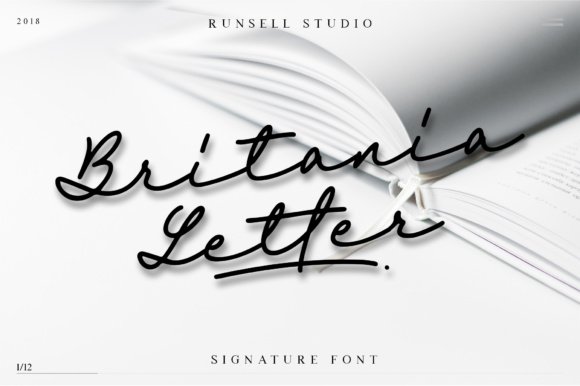 Britania Letter Font - Featured Image