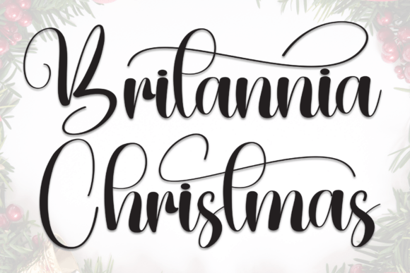 Britannia Christmas Font - Featured Image