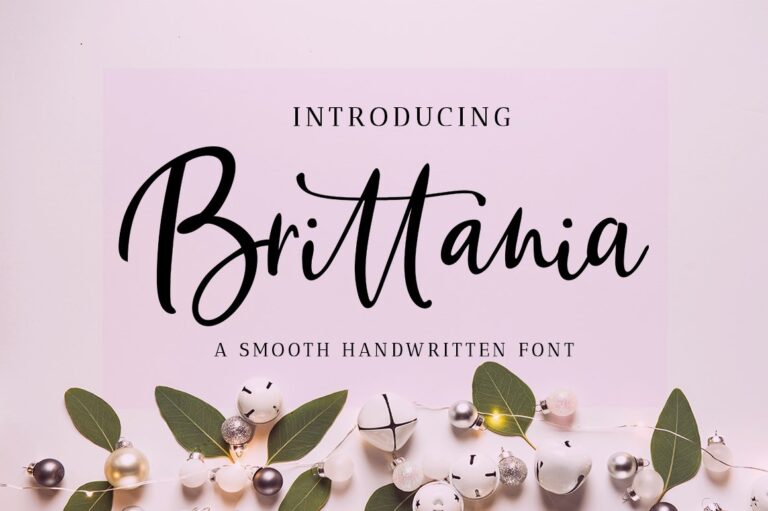 Brittania Script Font - Featured Image