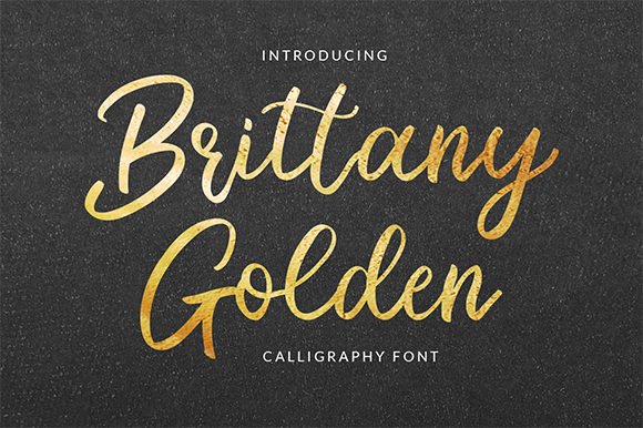 Brittany Golden Font - Featured Image