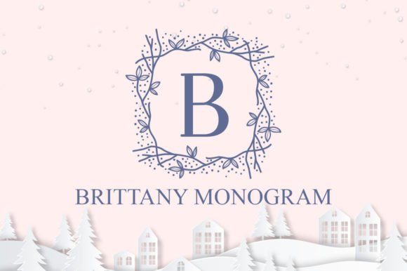 Brittany Monogram Font - Featured Image
