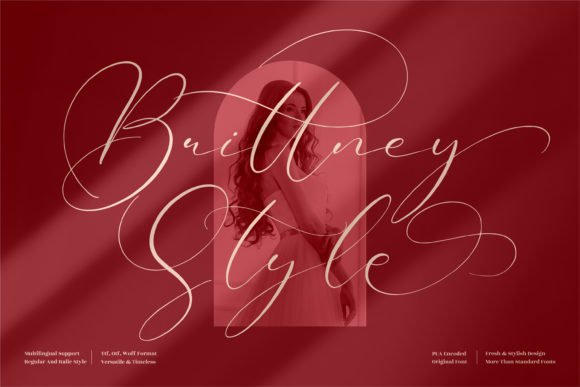 Brittney Style Font - Featured Image