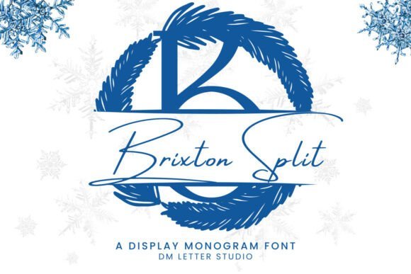 Brixton Split Monogram Font - Featured Image